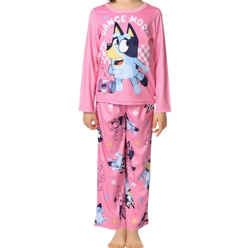 Girls Bluey Pajama and Robe Set - Picture 3 of 9